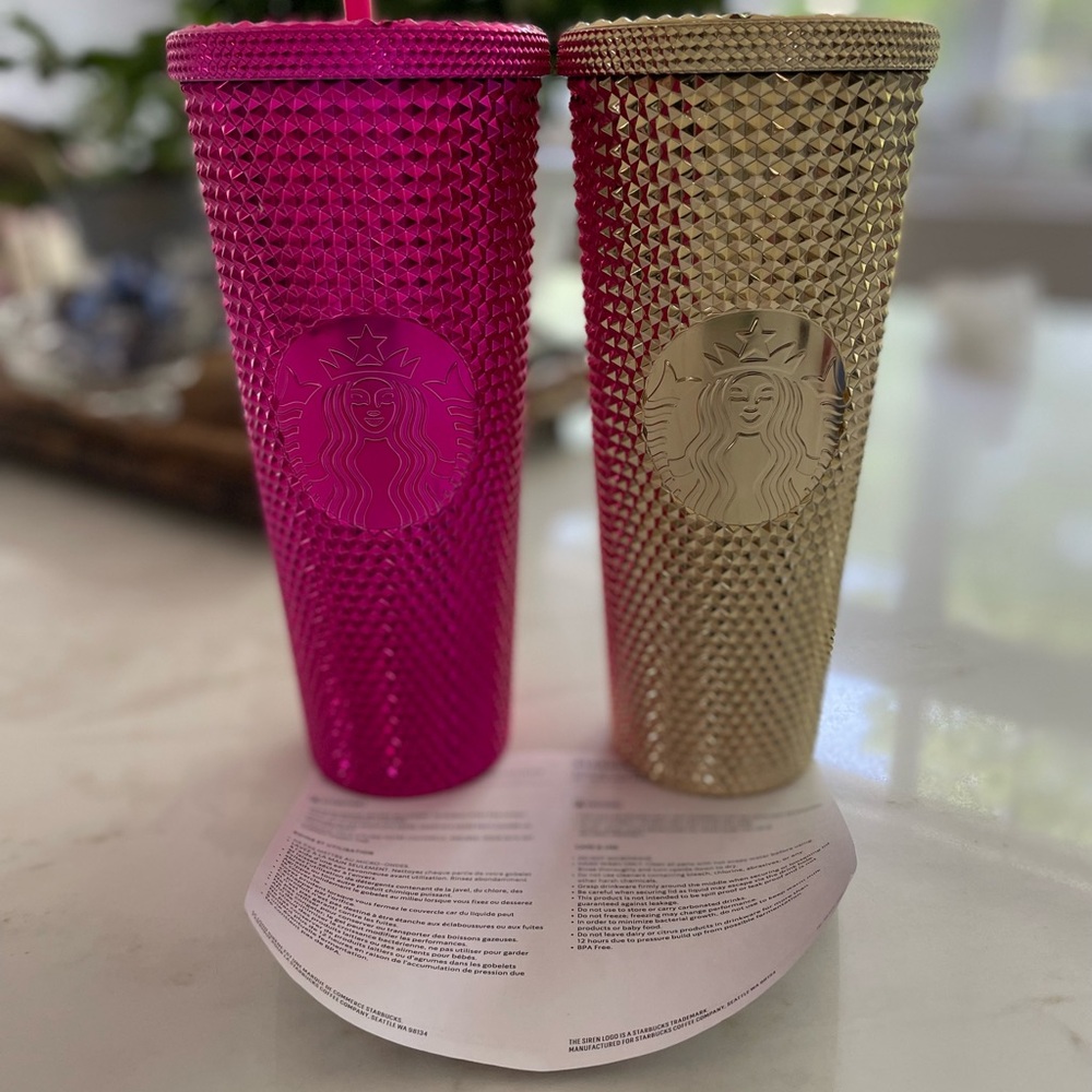 Starbucks retired 2020 Pink and Gold Tumbler Set